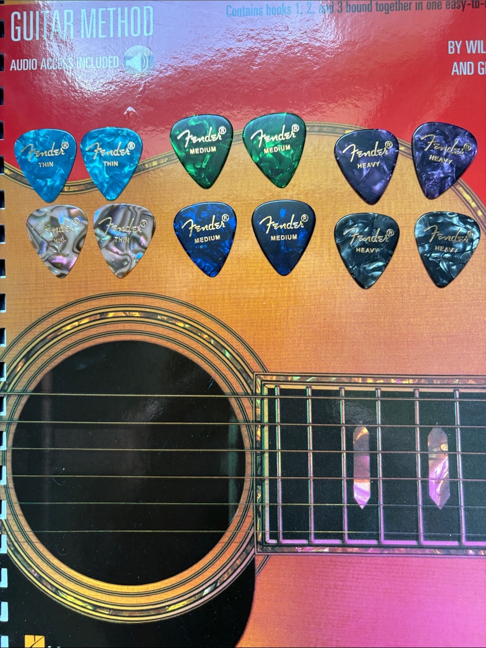 Hal Leonard Complete Guitar Method Volumes 1,2,3 with Audio Access. 12New Picks - Picture 4 of 11